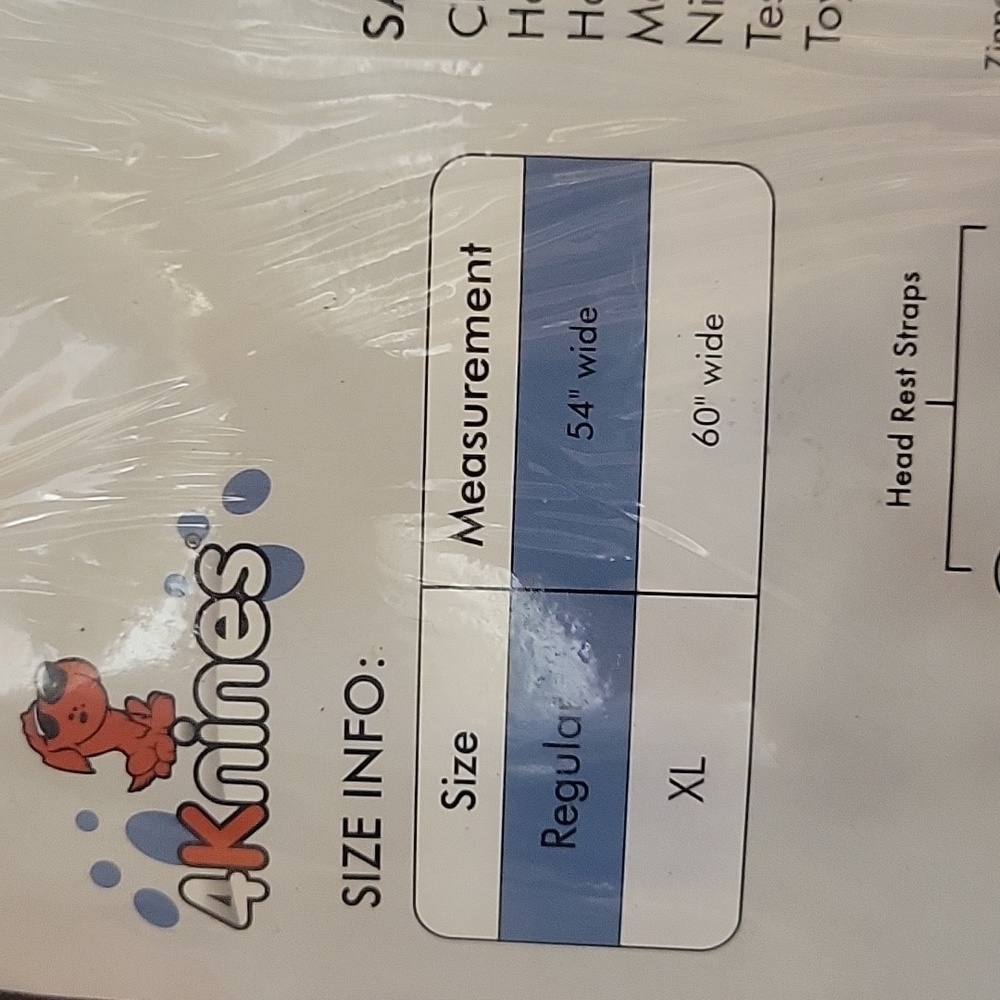 MONEY DONATED TO SPCA 4knines Split rear seat cover for cars trucks and suv - Picture 4 of 6
